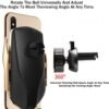 Car Phone Holder with Wireless Charger and Car Mount-360 Degree Rotation with Infrared - Smartphone holder with wireless charging