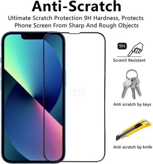 Iphone Screen Protector 4x - Screen Protector - Tempered Glass - Full Coverage - Fingerprint Compatible