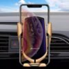 Car Phone Holder with Wireless Charger and Car Mount-360 Degree Rotation with Infrared - Smartphone holder with wireless charging