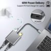 Type C Adapter - 4-in-1 USB-C naar 2X 4k HDMI