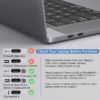 Type C Adapter - 4-in-1 USB-C naar 2X 4k HDMI