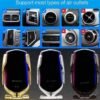 Car Phone Holder with Wireless Charger and Car Mount-360 Degree Rotation with Infrared - Smartphone holder with wireless charging