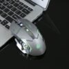 Draadloos+bluetooth gaming muis, ergonomisch ontwerp, stille klik, lichtgevende RGB, instelbare DPI, oplaadbare