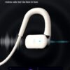 Wireless on-ear Earphones - with charging case - Bluetooth Earphones - Suitable for Apple and Android - Touch Control Open Ear waterproof earphones Earphones