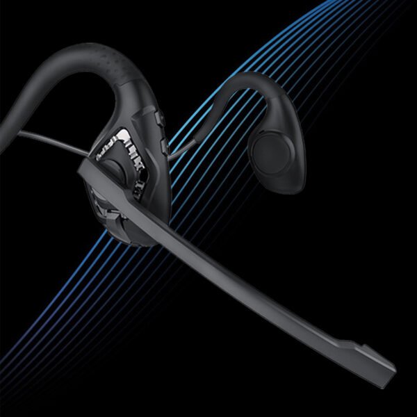 Wireless on-ear headphones with microphone