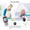 Babyfoon met camera draagbare camera LCD nachtzicht intercom, baby monitor