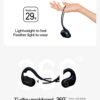 Wireless on-ear headphones with detachable microphone - Open Ear sports headphones - Bluetooth headphones