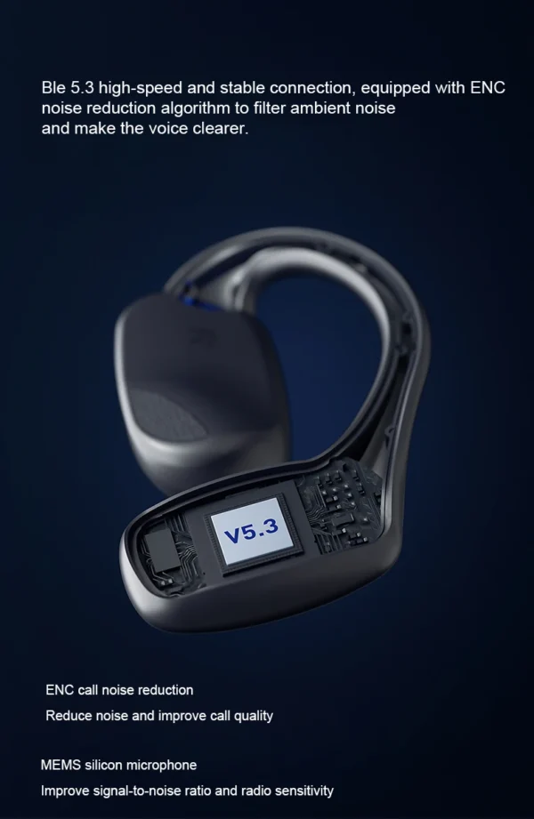 Touch Control Open Ear Waterproof Bluetooth Earphones