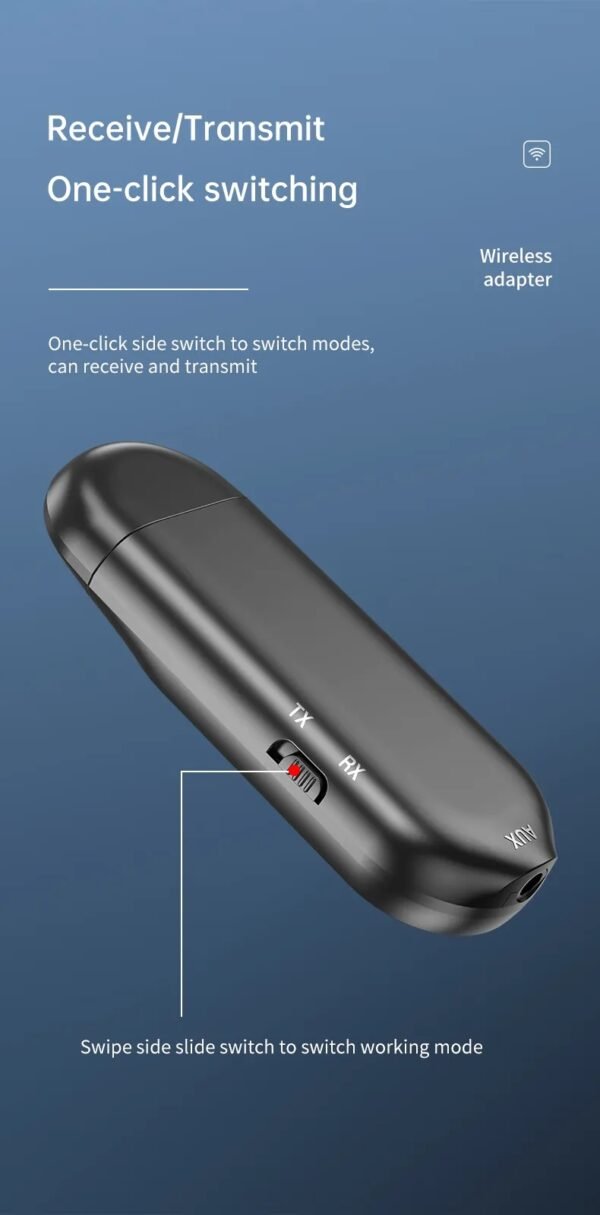 Bluetooth Receiver + Transmitter 2 In 1, Bluetooth adapter, connect to two devices, with display