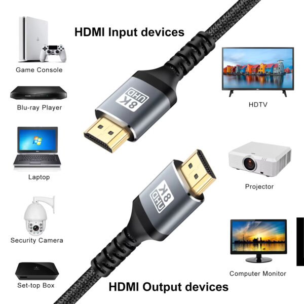 HDMI Switch - 2-in-1 Out / 1-in-2 Out – Bi-directional – Supports 4K-60Hz, 1080p-120Hz