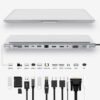 12-in-1 USB-C Hub Adapter - USB C Docking Station with Dual HDMI