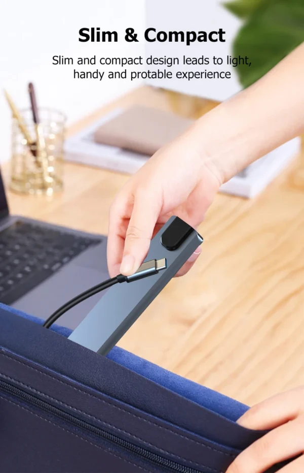 Docking Station with HDMI 4K- USB C HUB 10 in 1