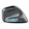 Vertical Bluetooth+Wireless Ergonomic Rechargeable Gaming Mouse, with display, Right-handed, silent click, light-up RGB, 3200 adjustable DPI, 8 keys, Multi-function buttons