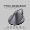 Vertical Bluetooth+Wireless Ergonomic Rechargeable Gaming Mouse, with display, Right-handed, silent click, light-up RGB, 3200 adjustable DPI, 8 keys, Multi-function buttons