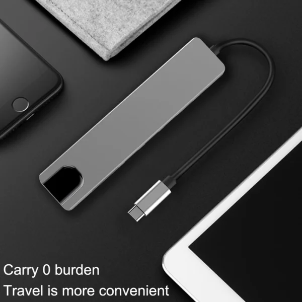 Docking Station with HDMI 4K- USB C HUB 8 in 1