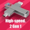 Snelle usb-drive 500MB/sec, snelle externe schijf, Memory Stick, USB flash drive