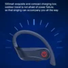 Anti-Fall Sport Earphones with Secure Hooks & 15h Long Battery Life for Active Use