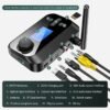 Bluetooth Receiver + Transmitter 2 In 1, Bluetooth adapter, connect to two devices, with display