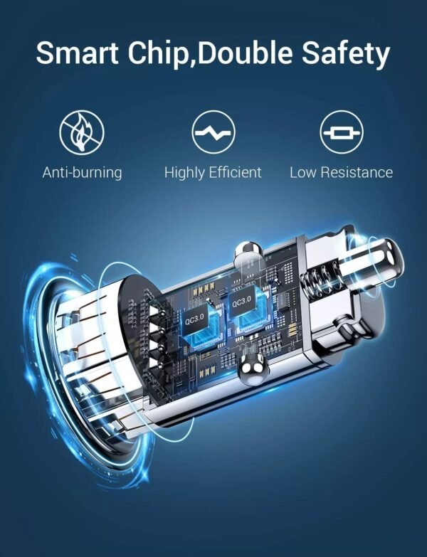Autolader USB A & USB C - autolader 2 poorten