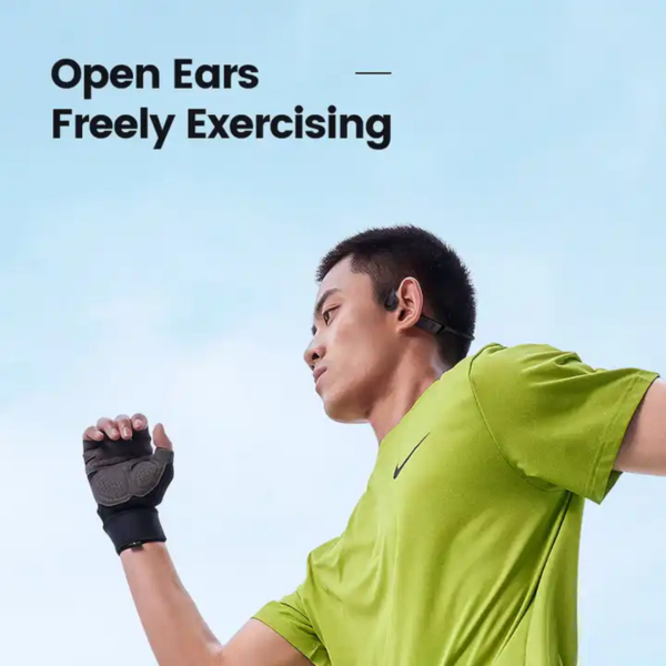 Sports Fully Wireless On-Ear Earphones - Bone Conduction - Sports Headphones - Bluetooth Earphones - Suitable for Apple and Android - Open Ear Waterproof Earphones Earphones