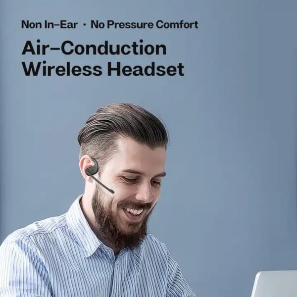 Wireless on-ear headphones with detachable microphone - Open Ear sports headphones - Bluetooth headphones