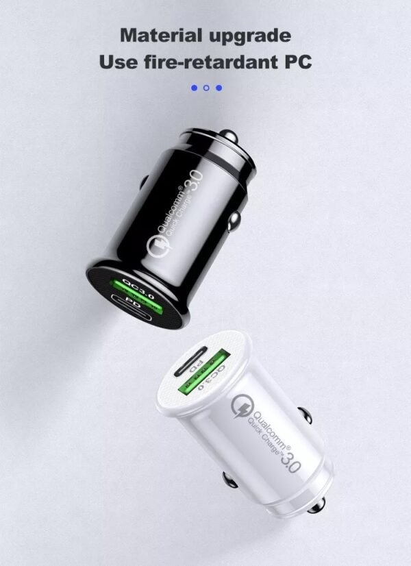 Autolader USB A & USB C - autolader 2 poorten