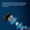 Anti-Fall Sport Earphones with Secure Hooks & 15h Long Battery Life for Active Use