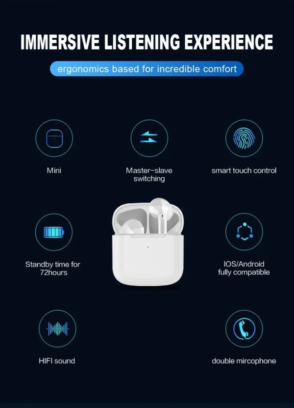 Wireless Bluetooth in-ear earphones
