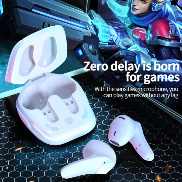 Gaming ENC BT5.2 Wireless Earbuds – Low Latency, Clear Communication, and Superior Comfort