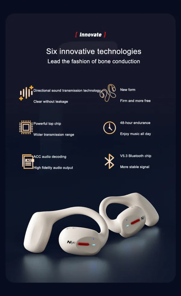 Touch Control Open Ear Waterproof Bluetooth Earphones