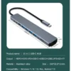 Docking Station with HDMI 4K- USB C HUB 10 in 1