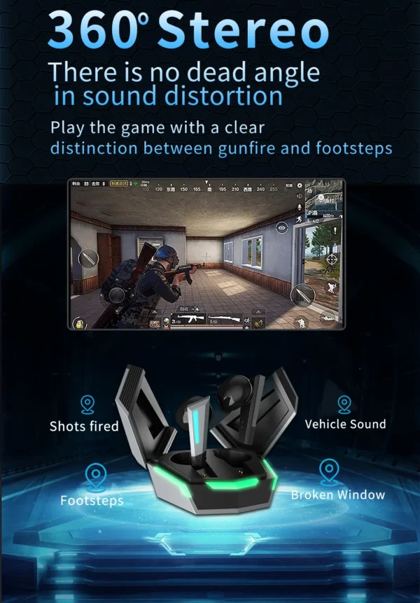 Gaming Wireless Earbuds – Low Latency