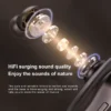 Anti-Fall Sport Earphones with Secure Hooks & 15h Long Battery Life for Active Use