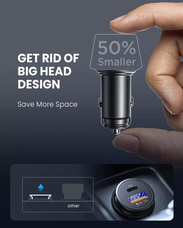 Autolader USB A & USB C - autolader 2 poorten