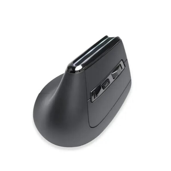 Vertical Bluetooth+Wireless Ergonomic Rechargeable Mouse, Right-handed, Silent Click, Luminous RGB, 2400 Adjustable DPI, 8 Keys
