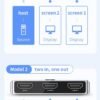 HDMI Switch - 2-in-1 Out / 1-in-2 Out – Bi-directional – Supports 4K-60Hz, 1080p-120Hz