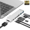Macbook Pro/Air Docking Station with HDMI 4K - USB-C Hub with 4K HDMI, USB 3.0 and SD Card Reader - Docking Station - 7 in 1