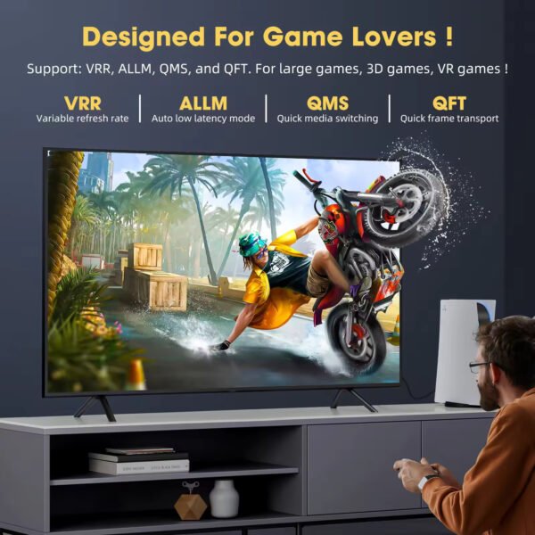 HDMI Switch - 2-in-1 Out / 1-in-2 Out – Bi-directional – Supports 4K-60Hz, 1080p-120Hz