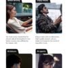 Wireless on-ear headphones with detachable microphone - Open Ear sports headphones - Bluetooth headphones