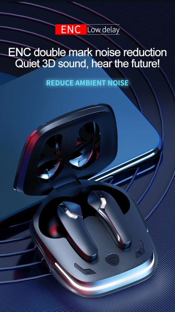 Gaming ENC BT5.2 Wireless Earbuds – Low Latency, Clear Communication, and Superior Comfort
