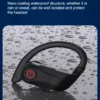 Anti-Fall Sport Earphones with Secure Hooks & 15h Long Battery Life for Active Use