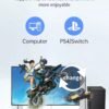 HDMI Switch - 2-in-1 Out / 1-in-2 Out – Bi-directional – Supports 4K-60Hz, 1080p-120Hz