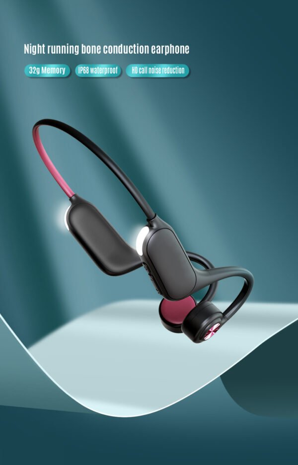 Wireless Waterproof Sports On-Ear Bone Conduction Earphones