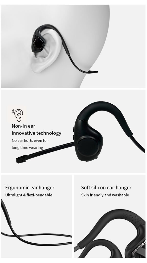 Wireless on-ear headphones with microphone