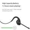 Wireless on-ear headphones with microphone