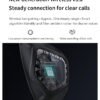 Wireless on-ear headphones with microphone