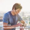 Wireless on-ear headphones with microphone
