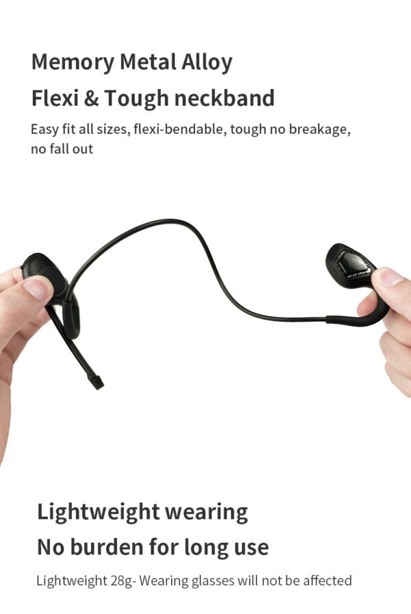 Wireless on-ear headphones with microphone