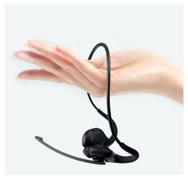 Wireless on-ear headphones with microphone