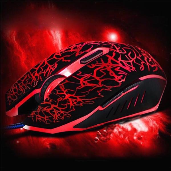 Gaming muis, mouse, RGB verlichting, 6 Knoppen
